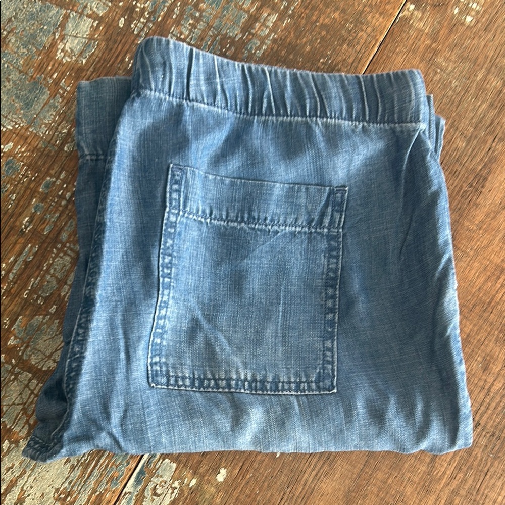 Women’s cloth & stone Wide Leg Blue Denim Pants size M